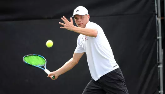 Louisiana Men's tennis against Tennesse Tech Friday Feb. 23, 2018 at Cajuns Courts in Lafayette, La. Photo by Brad Kemp