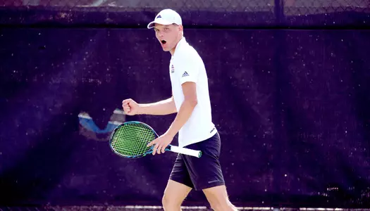 Louisiana Men's Tennis Saturday Feb. 24, 2018 at Cajun Courts in Lafayette, La. Photo by Brad Kemp