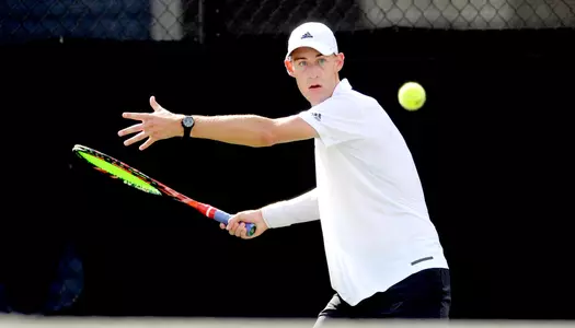 Louisiana Men's Tennis Saturday Feb. 24, 2018 at Cajun Courts in Lafayette, La. Photo by Brad Kemp