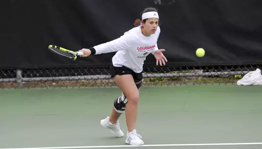 Louisiana Women's tennis against Xavier Saturday, Feb. 3, 2018 in Lafayette, La.  Photo by Brad Kemp/RaginCajuns.com