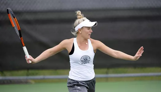Louisiana Women's tennis against Xavier Saturday, Feb. 3, 2018 in Lafayette, La.  Photo by Brad Kemp/RaginCajuns.com
