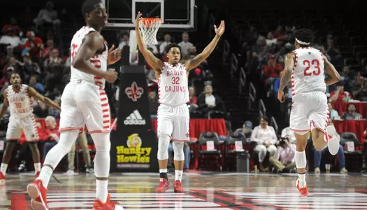 Louisiana Men's Basketball against Arkansas State Thursday Marsh 1, 2018 at the Cajundome in Lafayette, La. Photo by Brad Kemp