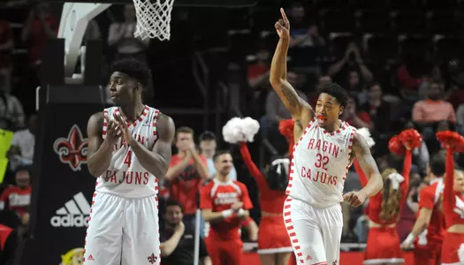 Louisiana Men's Basketball against Arkansas State Thursday Marsh 1, 2018 at the Cajundome in Lafayette, La. Photo by Brad Kemp