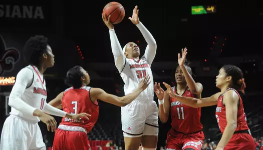 Louisiana Women's Basketball against Arkansas State Thursday Marsh 1, 2018 at the Cajundome in Lafayette, La. Photo by Brad Kemp