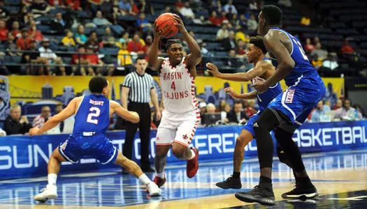 Louisiana men's basketball against UTA Saturday March 10, 2018 atLake Front Arena in New Orleans, La. Photo by Brad Kemp/RaginCajuns.com