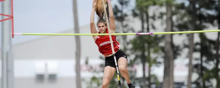 Louisiana Track and Field Friday, March 16, 2018 during the Louisiana Classics at the Track and Soccer Complex in Lafayette, La.  Photo by Brad Kemp