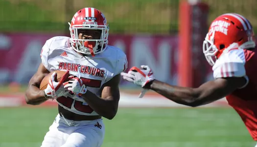 Louisiana football spring practice Tuesday March 22, 2018 at cajun Field in Lafayette, La. Photo by Brad Kemp/Ragincajuns.com