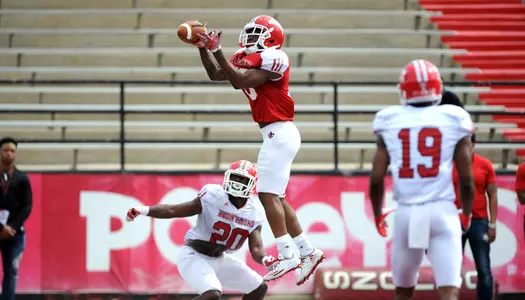 Louisiana Football spring practice Saturday March 24, 2018 at Cajun Field in Lafayette, La. Photo by Brad Kemp