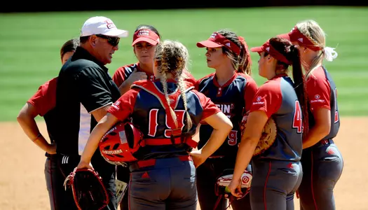 Louisiana Softball against South Alabama Saturday March 31, 2018 at Lamson Park in Lafayette, La. Photo by Brad Kemp/Ragincajuns.com
