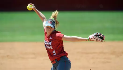 Louisiana Softball games 1 & 2 against Texas State  Sunday April 15, 2018 at Russo Park  in Lafayette, La. Photo by Brad kemp