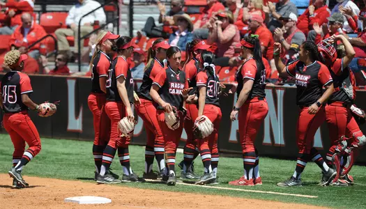 Louisiana Softball against Texas State Monday April 16, 2018 at Lamson Park in Lafayette, La. Photo by Brad Kemp/Ragincajuns.com