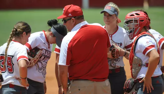 Louisiana softball against Texas State Saturday May 12, 2018 during the 2018 Sun Belt Softball Tournament Championship game at Lamson Park in Lafayette, La. Photo by Brad Kemp/Ragincajuns.com