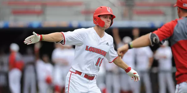Louisiana basesall against UALR Thursday May 24, 2018 during the 2018 Sun Belt Baseball Tournament in Russo Park at M.L. Tigue Moore Field in Lafayette, La. Photo by Brad Kemp/Ragincajuns.com