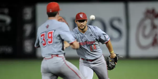 Louisiana basesall against Texas State Friday May 25, 2018 during the 2018 Sun Belt Baseball Tournament in Russo Park at M.L. Tigue Moore Field in Lafayette, La. Photo by Brad Kemp/Ragincajuns.com