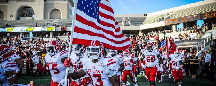 Louisiana american flag
