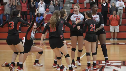 Volleyball Celebrates vs TXST 11.3.19