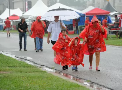 rain at cajun field