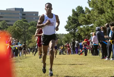 Photo by Benjamin Krain —10/17/20—The UA Little Rock Cross Country team hosts the Little Rock Open at War Memorial Park. 10 teams competed against the Trojans in event