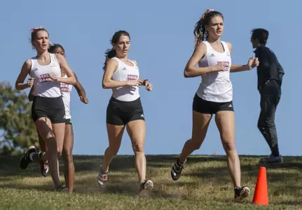 Photo by Benjamin Krain —10/17/20—The UA Little Rock Cross Country team hosts the Little Rock Open at War Memorial Park. 10 teams competed against the Trojans in event