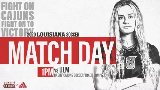 Louisiana Soccer Graphic - vs. ULM