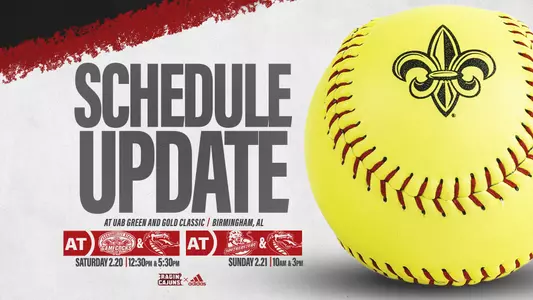 SB Schedule Change UAB Green & Gold 2021