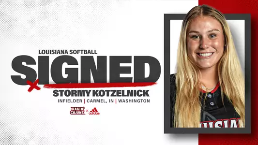 Softball Signed Stormy Kotzelnick Graphic