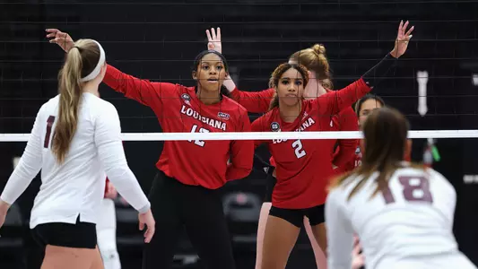 Cami Hicks and Lauryn Hill at the Net vs TXST 10.07.22