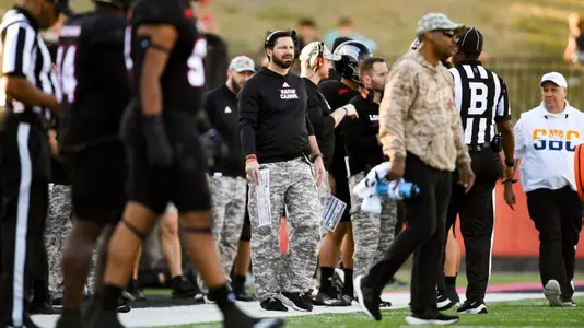 10/23/2022 Louisiana vs. Arkansas State (Blackout Game). Final Score Louisiana 38 Arkansas State 18. Photo by Benjamin R. Massey.