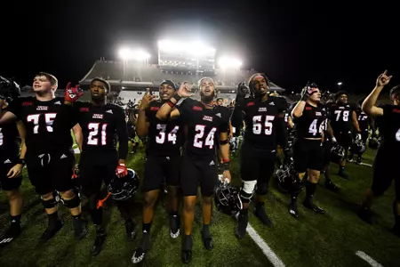 10/23/2022 Louisiana vs. Arkansas State (Blackout Game). Final Score Louisiana 38 Arkansas State 18. Photo by Benjamin R. Massey.