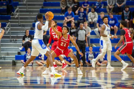 11/26 Louisiana @ Drake MBB. Final Score Louisiana 64 Drake 76. Photo by Andre Broussard