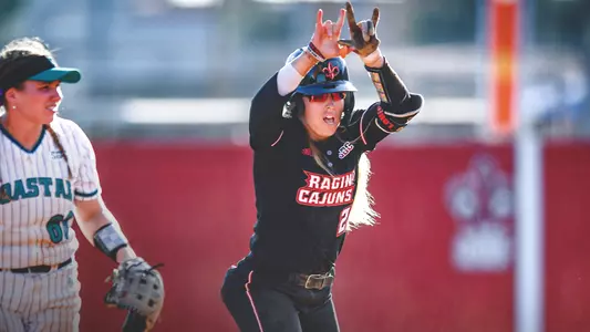 Melissa Mayeux Celebrates at 2B vs. Coastal Carolina 4.30.22
