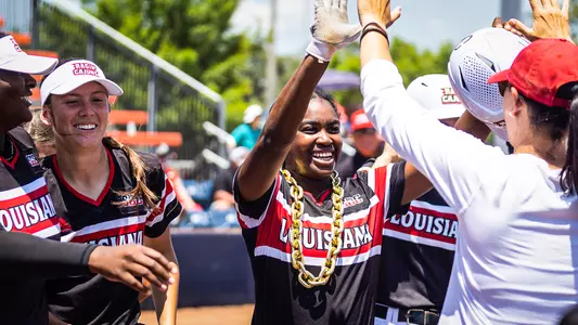Raina O'Neal Celebrating Home Run vs. Texas State 5.13.22