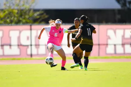 Lucy Ortiz October 8, 2023 Louisiana Women's Soccer vs Southern Miss in Lafayette, LA at Home Bank Track and Soccer Complex. Final Score Louisiana 2 USM 1. Photo by Benjamin R. Massey/Ragin Cajun Athletics