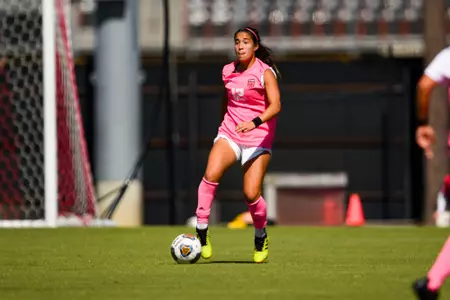 Hailly Waterhouse October 8, 2023 Louisiana Women's Soccer vs Southern Miss in Lafayette, LA at Home Bank Track and Soccer Complex. Final Score Louisiana 2 USM 1. Photo by Benjamin R. Massey/Ragin Cajun Athletics