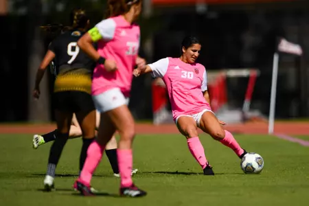 Gabby Felix October 8, 2023 Louisiana Women's Soccer vs Southern Miss in Lafayette, LA at Home Bank Track and Soccer Complex. Final Score Louisiana 2 USM 1. Photo by Benjamin R. Massey/Ragin Cajun Athletics