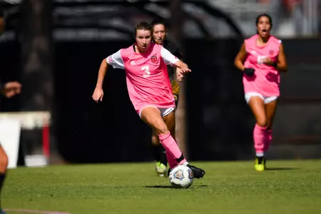 Tatum Beck October 8, 2023 Louisiana Women's Soccer vs Southern Miss in Lafayette, LA at Home Bank Track and Soccer Complex. Final Score Louisiana 2 USM 1. Photo by Benjamin R. Massey/Ragin Cajun Athletics