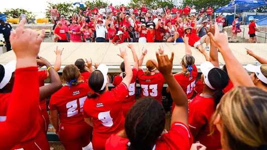 SB Postgame Celebration With Fans 2023 NCAA Baton Rouge Regional