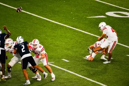 Kenneth Almendares 42 yard field goal October 28, 2023 Louisiana vs South Alabama Football in Mobile, AL at Hancock Whitney Bank Stadium. Final score Louisiana 33 South Alabama 20. Photo by Benjamin R. Massey/Ragin Cajun Athletics