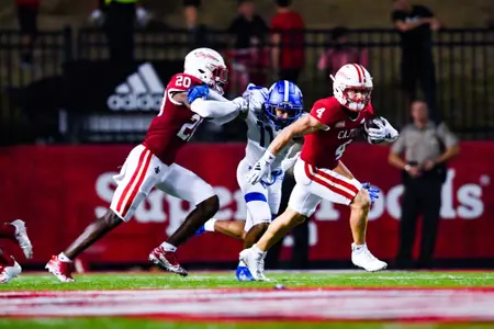 Jacob Bernard on punt return October 21, 2023 Louisiana vs Georgia State Football in Lafayette, LA at Cajun Field. Final score Louisiana 17 Georgia State 20. Photo by Benjamin R. Massey/Ragin Cajun Athletics