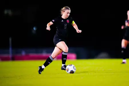 Lucy Ortiz October 19, 2023 Louisiana Women's Soccer vs Arkansas State in Lafayette, LA at Home Bank Track and Soccer Complex. Final Score Louisiana 2 Marshall 1. Photo by Benjamin R. Massey/Ragin Cajun Athletics