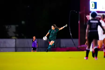 Natalie Mayes October 19, 2023 Louisiana Women's Soccer vs Arkansas State in Lafayette, LA at Home Bank Track and Soccer Complex. Final Score Louisiana 2 Marshall 1. Photo by Benjamin R. Massey/Ragin Cajun Athletics