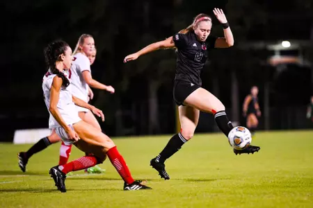 Alyssa Abbott October 19, 2023 Louisiana Women's Soccer vs Arkansas State in Lafayette, LA at Home Bank Track and Soccer Complex. Final Score Louisiana 2 Marshall 1. Photo by Benjamin R. Massey/Ragin Cajun Athletics