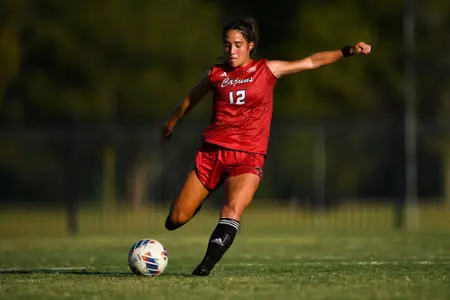 Hailly Waterhouse August 14, 2023 Louisiana Women's Soccer @ Northwestern State in Nachitoches, LA. Final Score Louisiana 1 NWSU 0. Photo by Benjamin R. Massey/Ragin Cajun Athletics