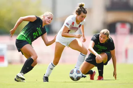 Tatum Beck August 20, 2023 Louisiana Women's Soccer vs South Florida in Lafayette, LA at Home Bank Track and Soccer Complex. Final Score Louisiana 2 USF 0. Photo by Benjamin R. Massey/Ragin Cajun Athletics