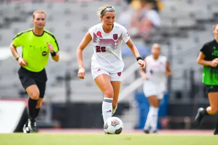 Mariella Stephens August 20, 2023 Louisiana Women's Soccer vs South Florida in Lafayette, LA at Home Bank Track and Soccer Complex. Final Score Louisiana 2 USF 0. Photo by Benjamin R. Massey/Ragin Cajun Athletics