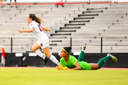 Megan Bradley celebrates a goal with her teammates  August 20, 2023 Louisiana Women's Soccer vs South Florida in Lafayette, LA at Home Bank Track and Soccer Complex. Final Score Louisiana 2 USF 0. Photo by Benjamin R. Massey/Ragin Cajun Athletics