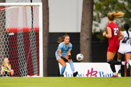 Natalie Mayes September 7, 2023 Louisiana Women's Soccer vs Alcorn State in Lafayette, LA at Home Bank Track and Soccer Complex. Final Score Louisiana 5 Alcorn State 0. Photo by Benjamin R. Massey/Ragin Cajun Athletics