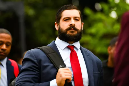 Director of Athletic Performance for Football, Connor Neighbors stadium arrival at ODU September 9, 2023 Louisiana @ Old Dominion University Football in Northfolk, VA at S.B. Ballard Stadium. Final score Louisiana 31 ODU 38. Photo by Benjamin R. Massey/Ragin Cajun Athletics