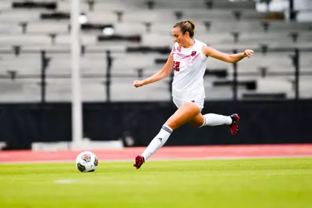 Mary Mueth September 24, 2023 Louisiana Women's Soccer vs Louisiana-Monroe in Lafayette, LA at Home Bank Track and Soccer Complex. Final Score Louisiana 0 ULM 1. Photo by Benjamin R. Massey/Ragin Cajun Athletics
