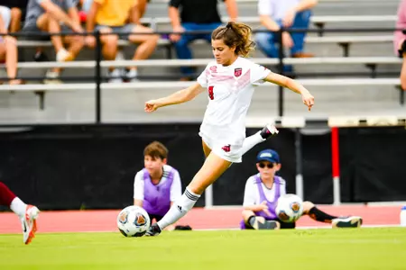 Kylar Coffman September 24, 2023 Louisiana Women's Soccer vs Louisiana-Monroe in Lafayette, LA at Home Bank Track and Soccer Complex. Final Score Louisiana 0 ULM 1. Photo by Benjamin R. Massey/Ragin Cajun Athletics